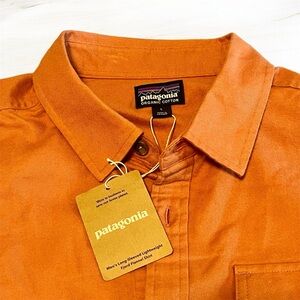 Patagonia Fjord Organic Cotton Flannel Button Down - Sienna Clay - Mens Large
